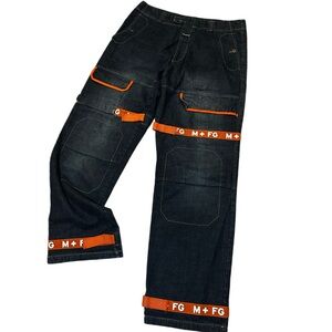 Marithe Francis Girbaud size 39 hip hop 90s raver jeans dark wash straight